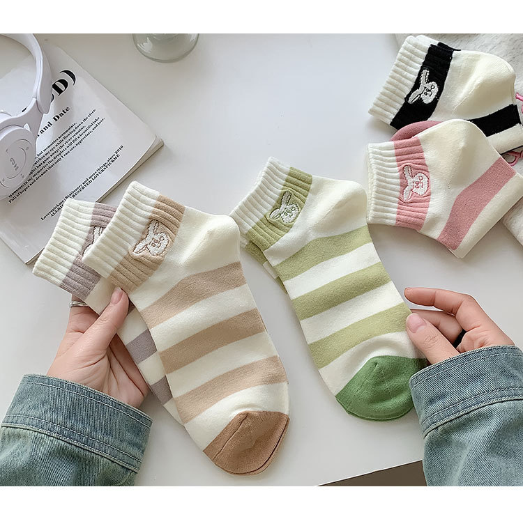 袜子地摊一件代发袜子女短袜夏季薄款女士船袜吸汗透气短筒休闲棉袜女诸暨女袜批发一件代发详情18