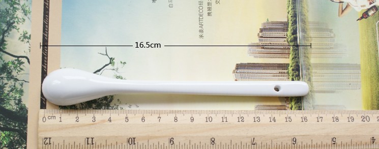 ZAKKA勺子 创意长柄陶瓷小勺子调味搅拌勺咖啡勺 大号详情8