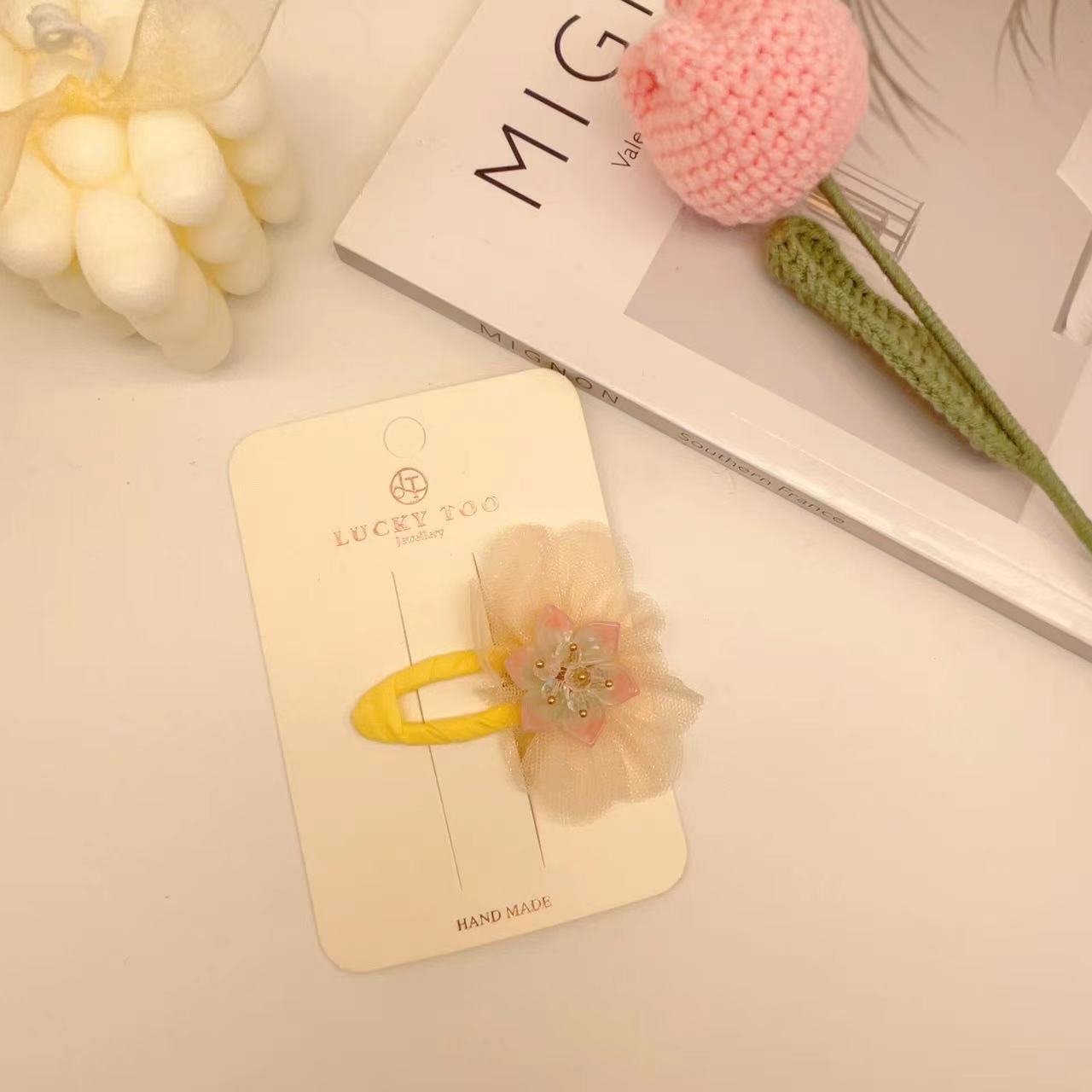 发夹LT10428韩版新款水晶太阳花莎莎花瓣发饰发夹详情2