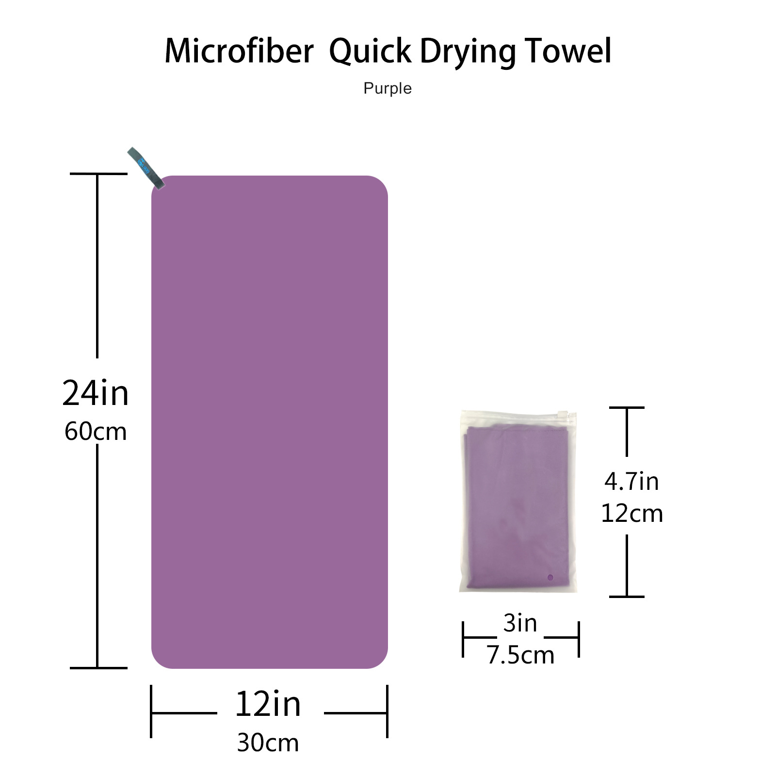 Ultra-fine fiber quick-drying double-sided fleece towel: soft, skin-friendly, quick-drying, sweat-absorbing, sports, travel, yoga, beach towel pic 15