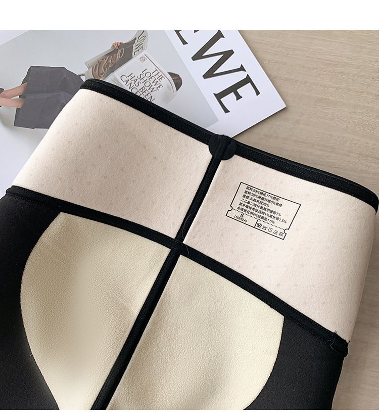 2022 Autumn/winter latex Barbie pants, sports yoga fleece leggings, high-waisted, hip-lifting and belt-tightening shark pants for women wholesale pic 56