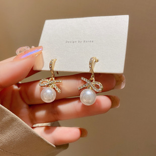 轻奢小众超仙气质炫彩蝴蝶耳环S925银针精致微镶网红同款耳钉耳饰详情6