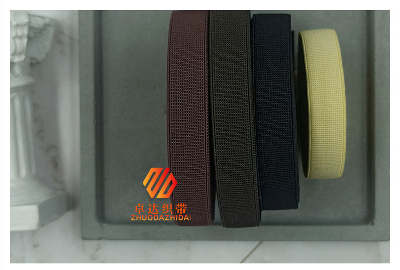 Factory direct supply of wig elastic band accessories, Korean quality suede high-elastic webbing, shoe and clothing accessories, brocade flat band pic 21