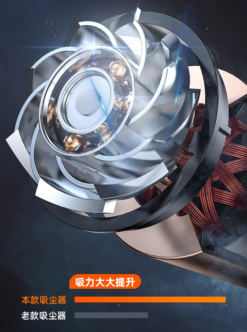 车载吸尘器无线便捷手持吸尘器USB充电手持吸尘器家车两用无刷电机低噪音家用手持吸尘器详情15
