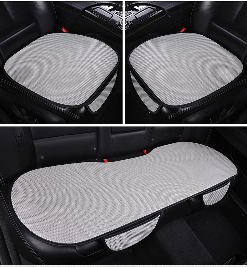 Car ice silk seat cushion, summer cooling pad, non-binding, anti-slip, breathable, backless seat cushion three-piece set, thickened cooling pad pic 19
