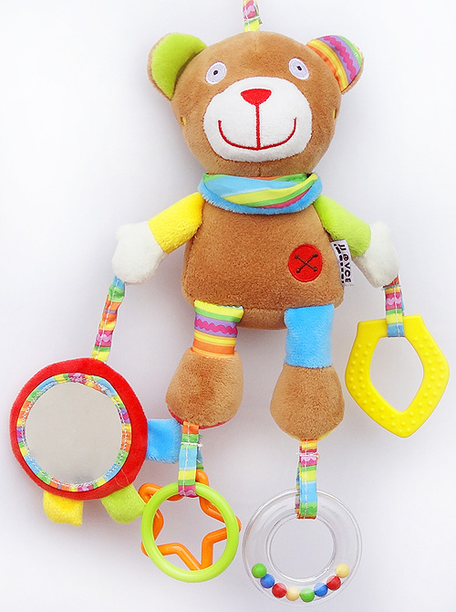 JJOVCE Baby Intelligence Soothing Doll, multi-functional animal bed bell, bed hanger, stroller hanger, baby cloth toy doll pic 28