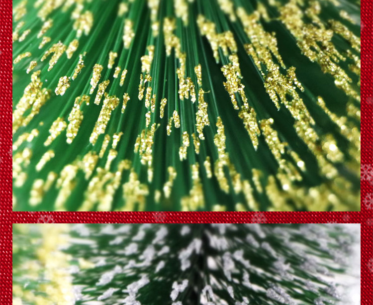 Mini gold and silver pink Christmas pine needle tree Christmas decoration with a simulated wooden base Christmas tree bedroom decoration is in full bloom pic 42
