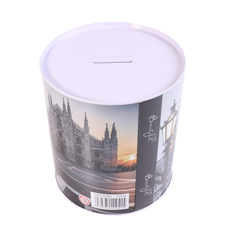Self-owned brand, large architectural landscape, creative piggy bank, student gift, Kulomi book, safe cabinet-style savings display pic 25