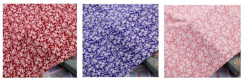 2020 new style chiffon dress floral print fashion fabric with small floral prints on all four sides in stock pic 22