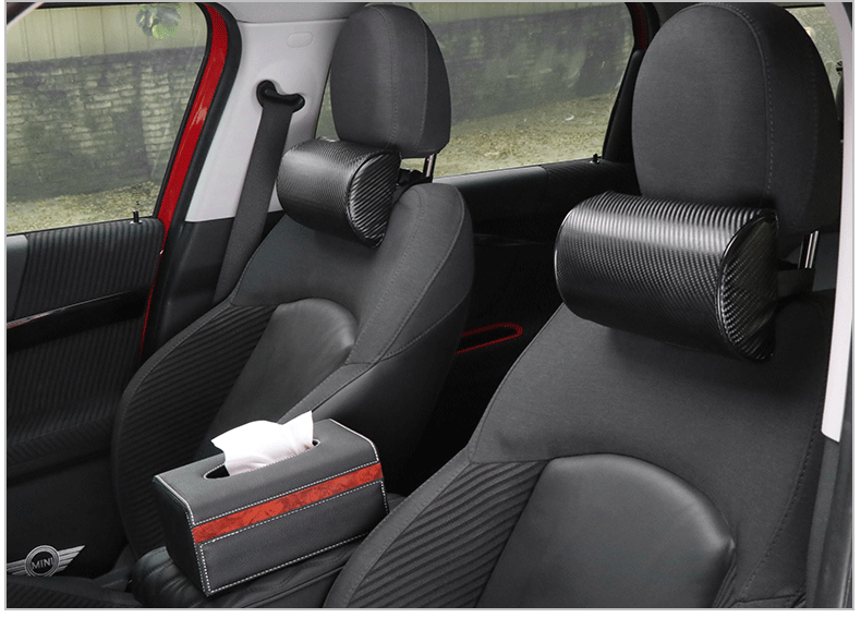 汽车用品批发车用碳纤纹头枕颈枕 碳纤维纹半圆护颈枕详情9