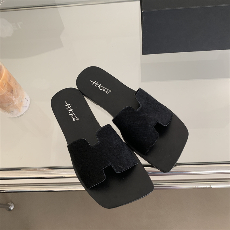 女士凉拖鞋外穿2024年夏季新款时尚百搭复古舒适平底防滑一字拖潮详情31