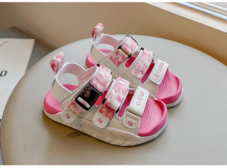 儿童运动凉鞋2024夏季新款男童防滑包头沙滩鞋迷彩软底女童休闲鞋详情28