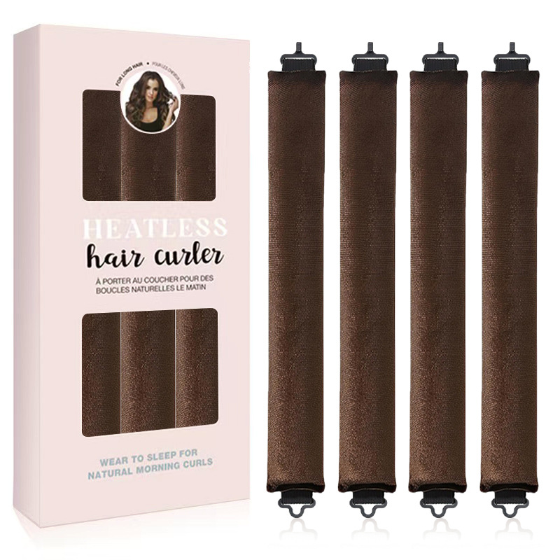 跨境专供3根装3cm无热卷发棒懒人睡眠大波浪带70cm丝巾双钩式批发详情6