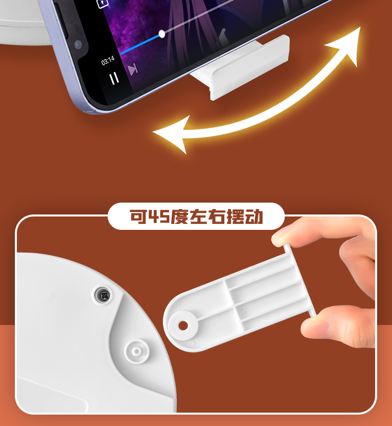 Intelligent voice-controlled bedside lamp with adjustable color, multi-functional socket, complimentary phone stand and USB interface pic 12