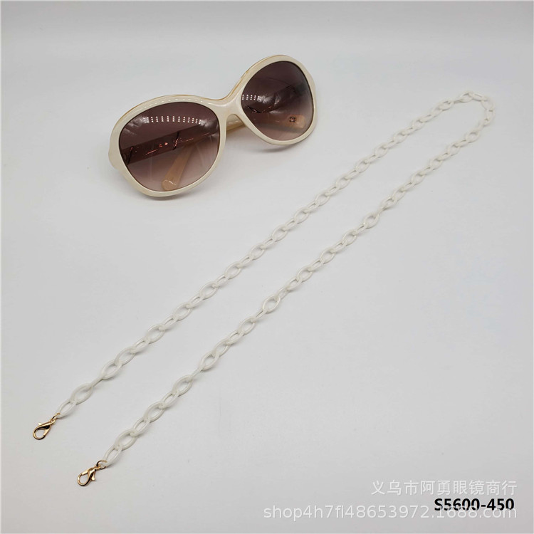 Custom nueva moda simple personalizado acrílico eyewear cadena eyewear colgante cuello anti-caída eyewear cuerda 23121 pic 6