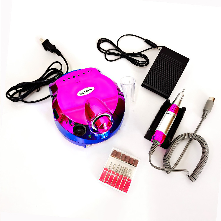 202 Colorful Nail Polish Grinding Machine, Nail trimming, nail Removal, nail Polish Grinding Head Set, nail Tool polishing and grinding machine pic 2