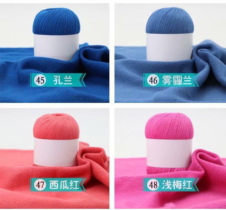 diy cashmere and wool yarn hand-knitted 50g medium and thick hand-knitted cashmere and wool yarn hand-knitted scarf pic 15