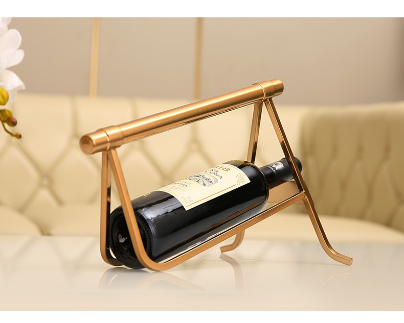 欧式红酒架摆件新古典创意金属工艺品客厅玄关酒柜餐厅边酒柜家居详情6