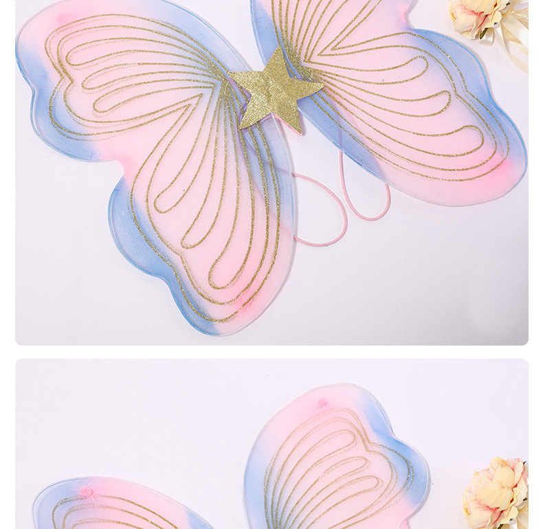 新款蝴蝶翅膀cos拍照道具晚会舞台演出服饰儿童角色扮演表演服详情11