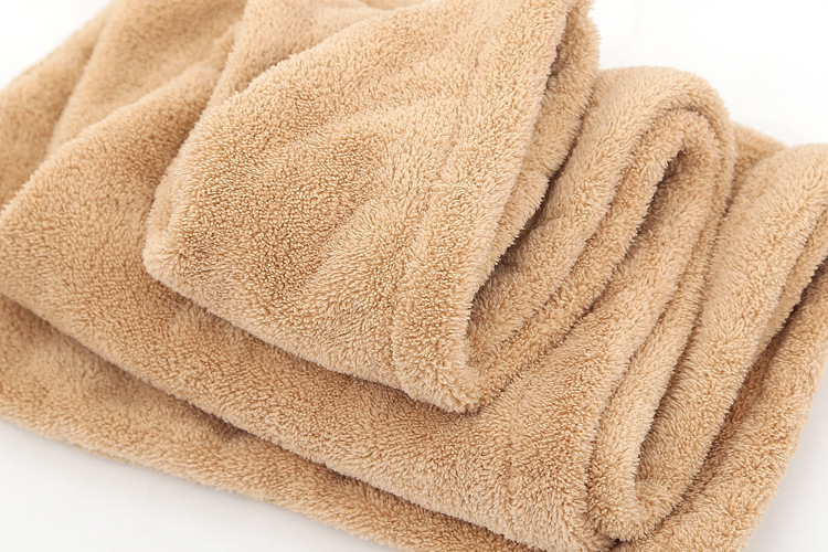 The high-density thickened coral fleece dry hair cap and quick-drying shower cap are soft and do not fade pic 4