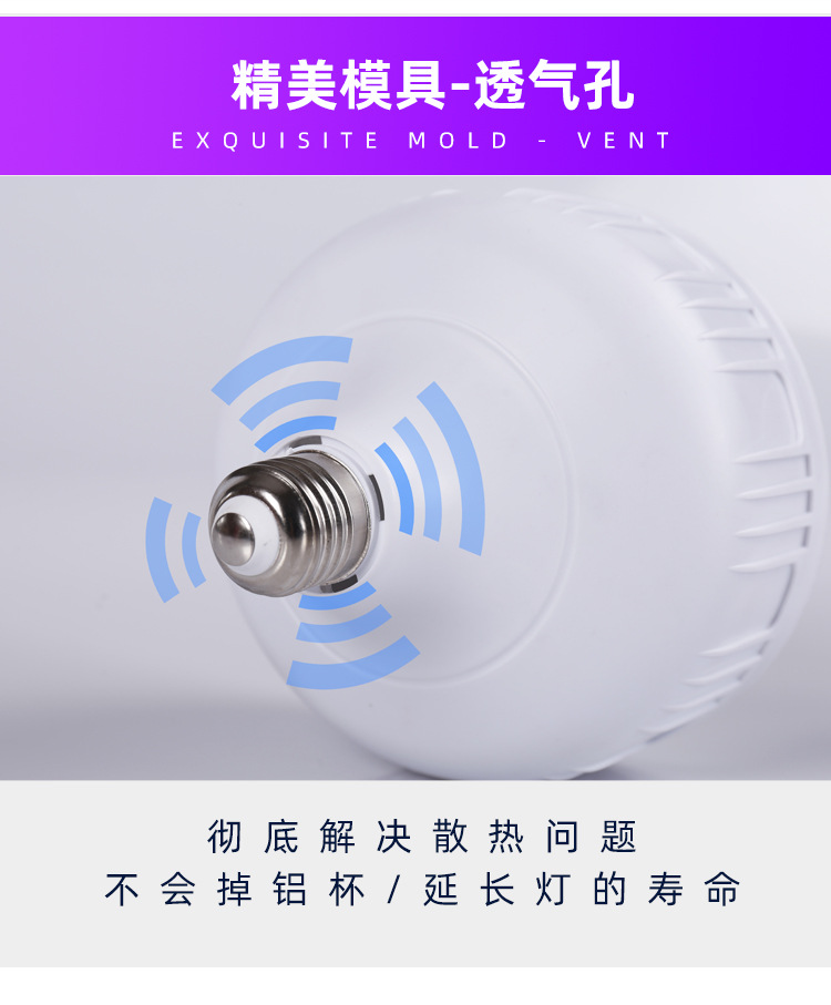 厂家批发 led灯泡 大功率三防节能灯e27/b22塑料灯泡高富帅球泡灯 pic 12