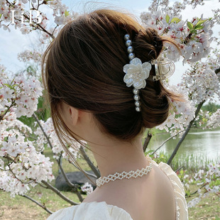 Large-sized hair clips for women, Korean style headwear, bangs clips, side hair clips, back of the head, duckbill clips, new plastic hair clips pic 5