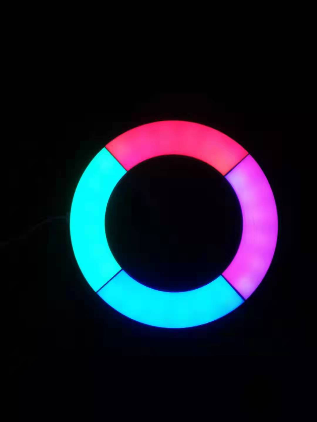 Supply smart APP smart modules, Qiguang lamps, freely spliced circular color-changing wall indoor wall lamps pic 4
