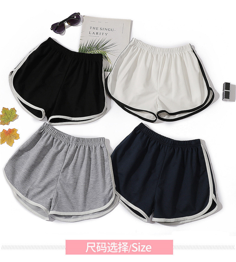 新款运动短裤跨境外贸热裤韩版夏季薄款居家休闲a字宽松瑜伽短裤详情2
