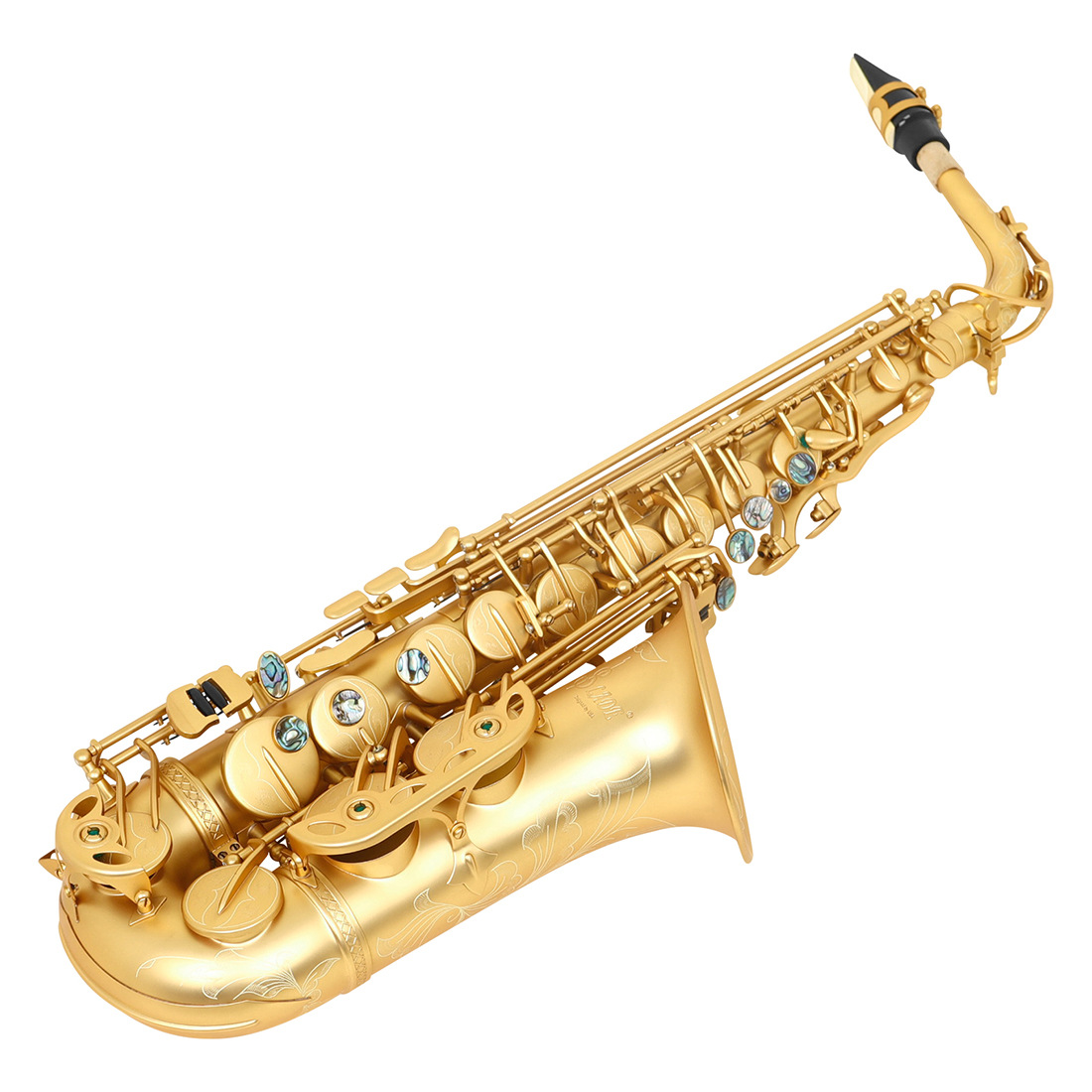 LADE中音磨砂萨克斯乐器初学成人演奏降E调鲍鱼壳按键中音萨克斯详情11