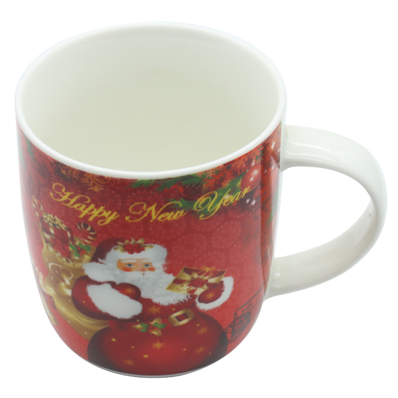 Cross-border exclusive export Christmas mugs, milk breakfast cups, cartoon Santa Claus creative holiday gift cups, cute bear cups, ceramic cups, spoon sets with handles, support multi-language customization, welcome to visit logo factory direct supply pic 3