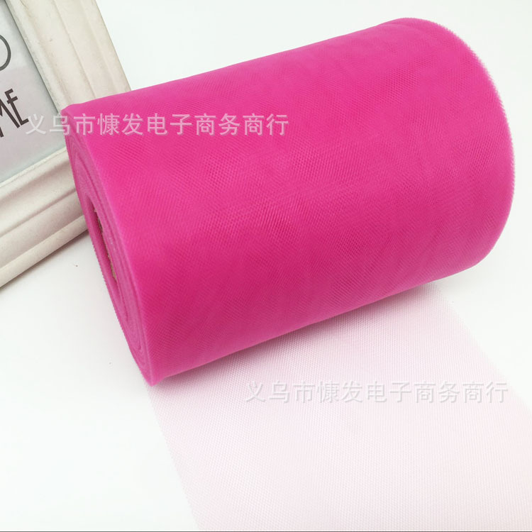 6-inch 100-yard nylon medium-hard American mesh roll TUTU yarn wedding decoration DIY fabric dress pic 24