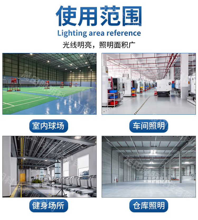 New waterproof tunnel ufo industrial and mining lamps, cross-border workshop lighting lamps, factory buildings, factories, football fields, led industrial and mining lamps pic 13