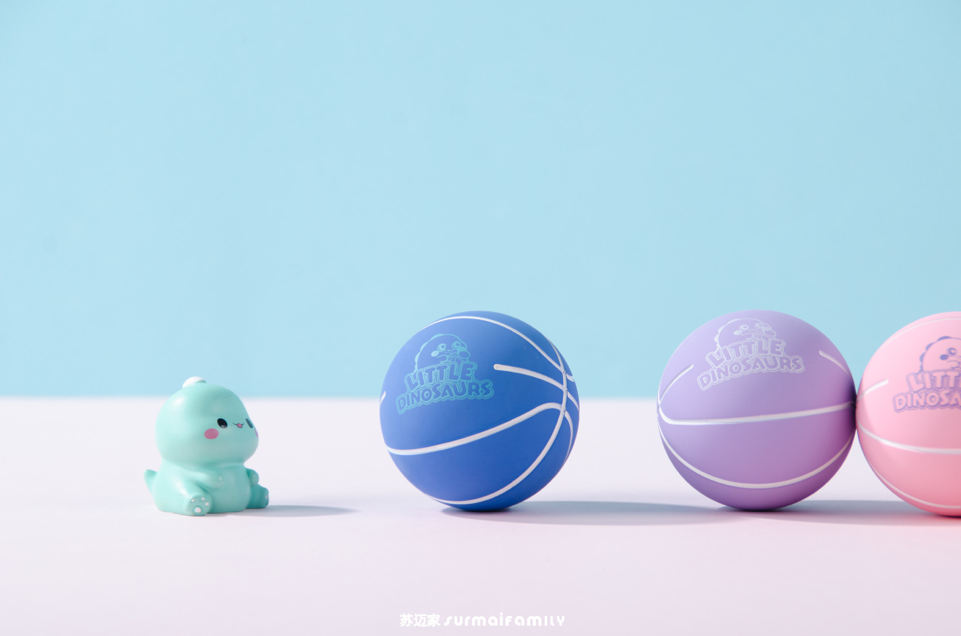苏迈家卡通迷你篮球高弹性橡胶空心弹力球解压投篮壁球儿童玩具球详情16