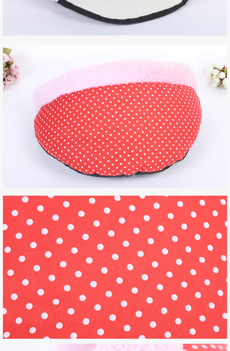 Factory direct sales of cute slipper shaped pet bed pads, printed comfortable dog seat pads and pet supplies pic 8
