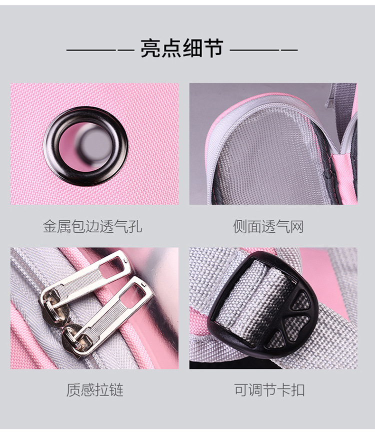 New transparent backpack, pet bag, cartoon portable space capsule, cat bag, dog breathable shopping backpack pic 5