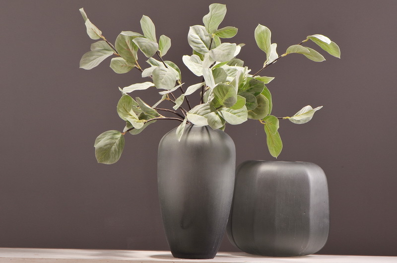 Factory direct sales of artificial leaves, wholesale of flocking artificial paulownia leaves, flower arrangement leaf materials, photography props, artificial green plants pic 16