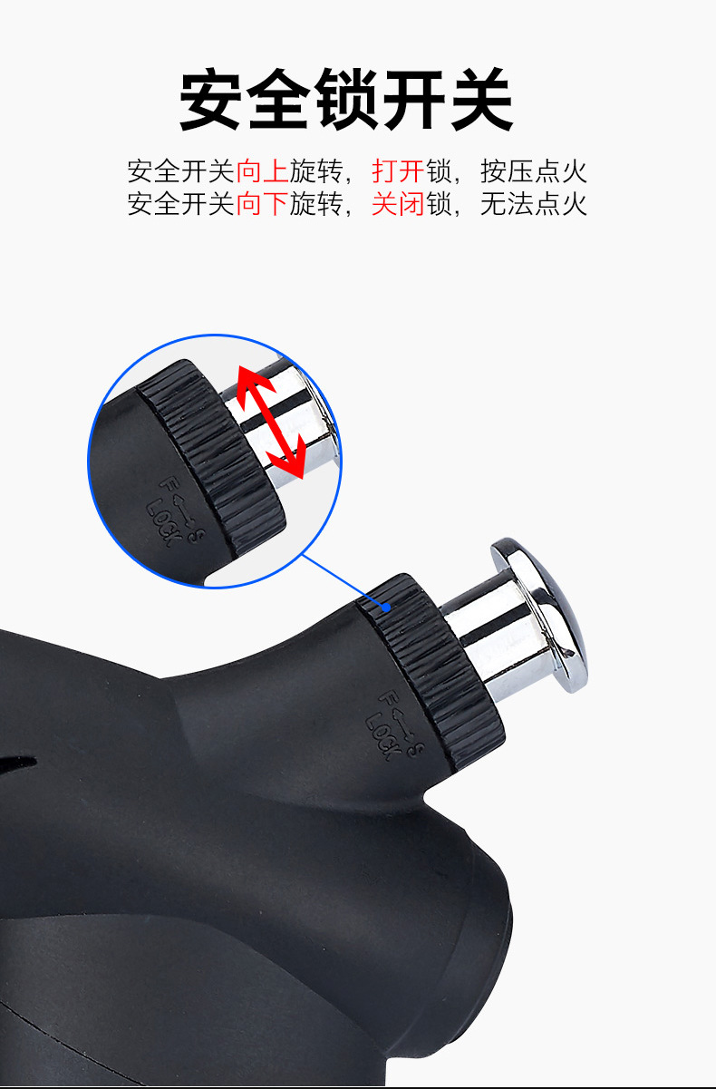 High-temperature double direct impact igniter, ceramic core, inflatable metal welding torch, igniter, barbecue cigar pic 6