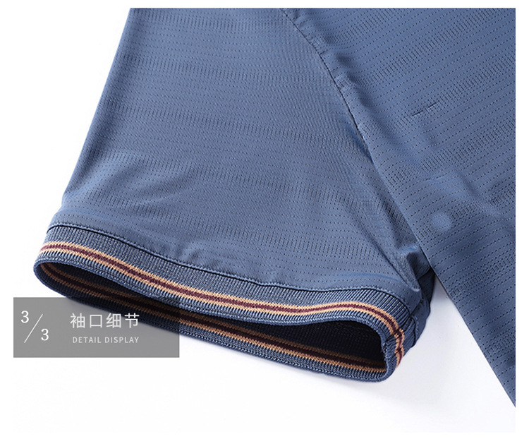 夏季中老年翻领半袖t恤男宽松休闲中年爸爸夏装短袖POLO衫男上衣详情16