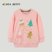 欧美风格儿童卫衣裤子秋季新款男童运动裤中小童挖掘机刺绣款长裤详情5