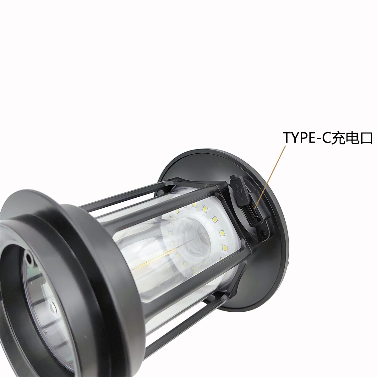 New outdoor retro solar sensor lamp, wall lamp, solar camping lamp, ambient lamp, Type-C charging pic 10