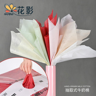 批发INS透明橱窗手提袋花束包装袋鲜花礼品手提袋开窗opp牛皮纸袋详情2