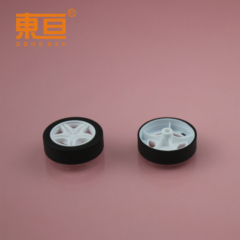XJ272AH Star white rubber-coated wheels, rubber wheels, toy wheels, toy accessories, small technology parts pic 5