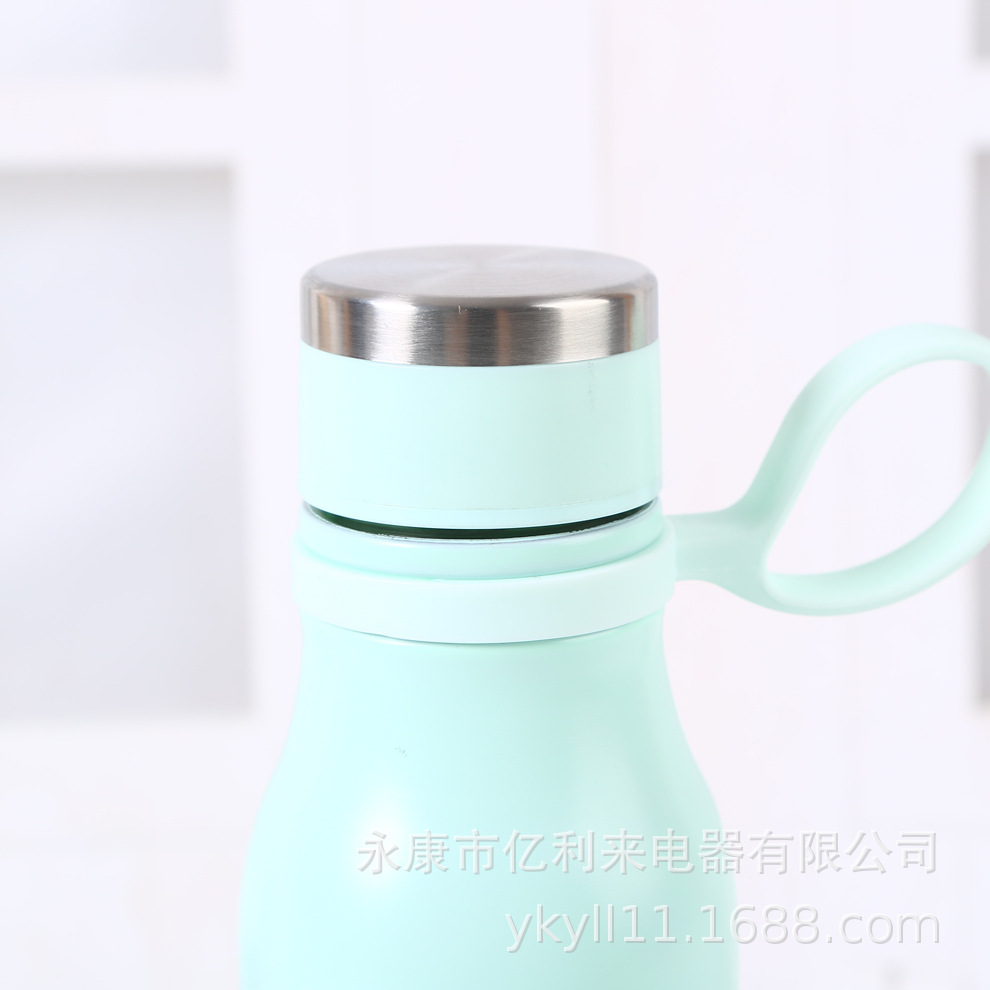Portable cola bottle, sports frosted gradient color water cup, thermos cup, home stainless steel outdoor water bottle, shoulder strap, portable screwdriver pic 4