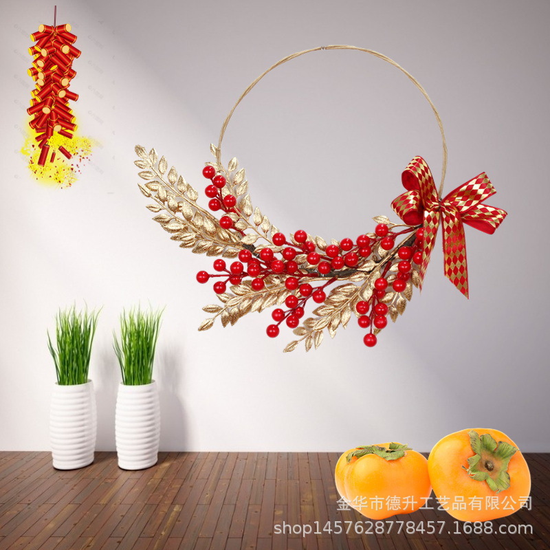 New Year decorations: Red fruits for the Year of the Tiger, prosperity fruits, New Year flowers, wreaths, home hangers, door hangers, wall decorations, housewarming and Spring Festival decorations pic 6