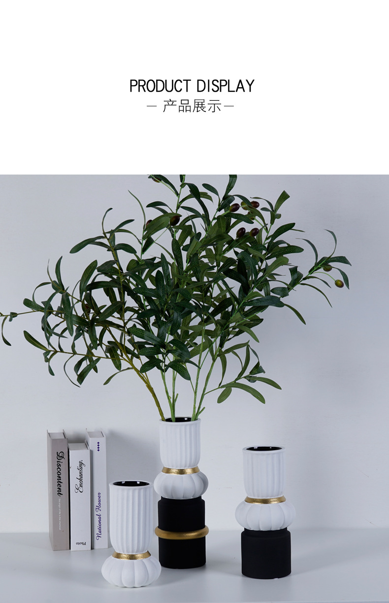 chinagoods Creative Nordic handicrafts, ceramic ornaments, wholesale hotel and home decorations, soft furnishings, vases and flower vases, light luxury pic 4