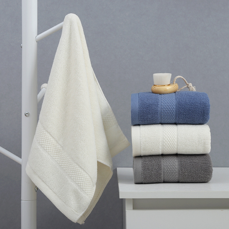 成人家用柔软吸水110克32股面巾绣字礼品可logo可定单色送礼毛巾详情5