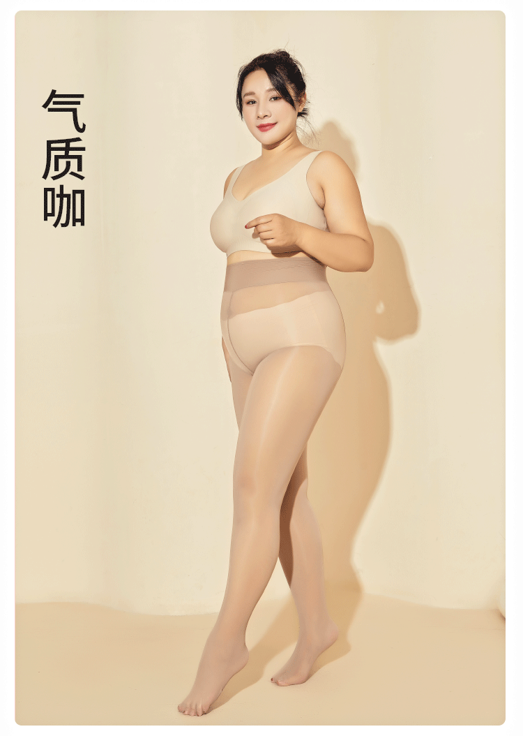 特大码250斤马油袜跨境黑丝油亮光滑油光丝袜防勾丝高级感连裤袜详情8