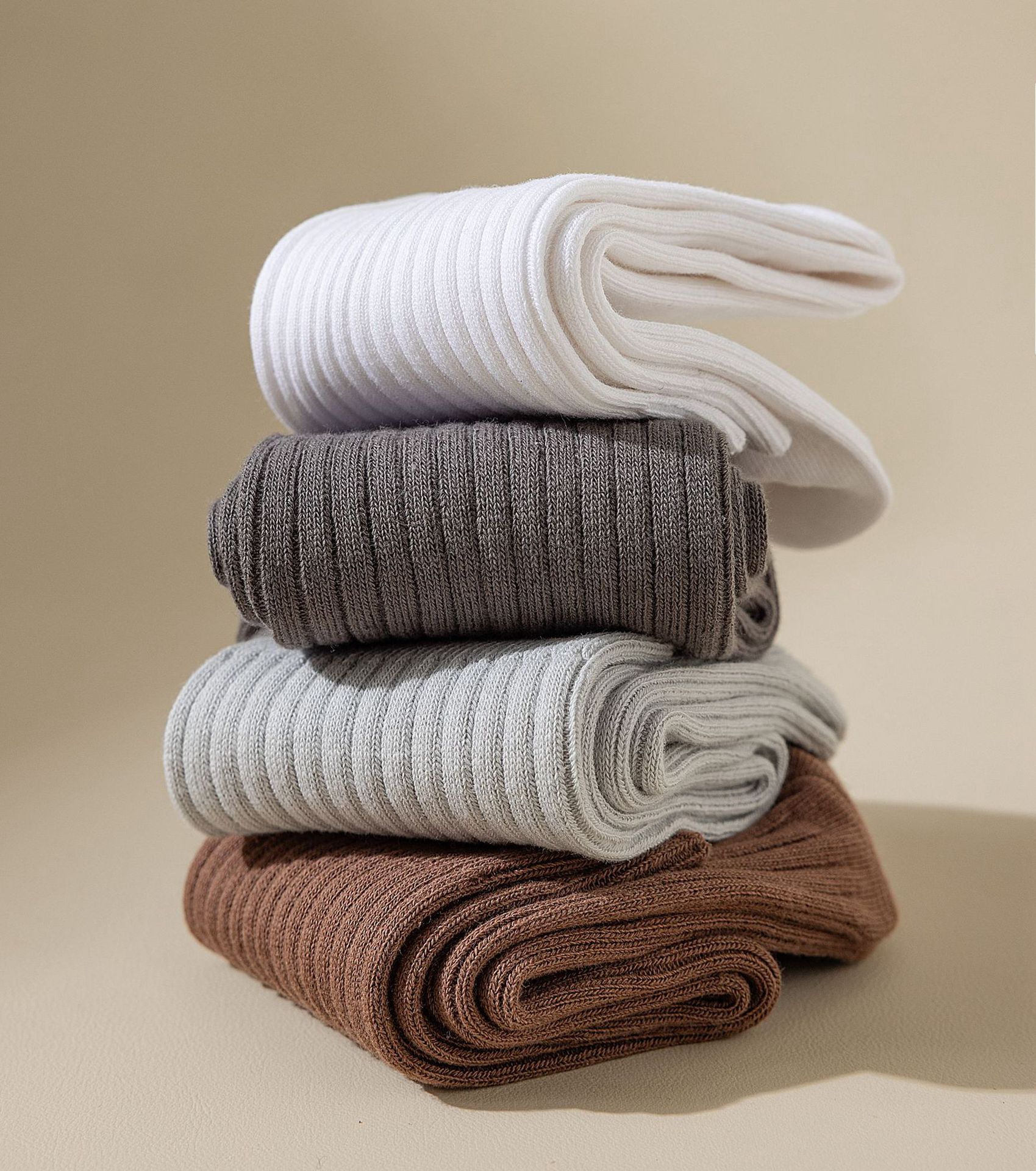 袜子男秋冬季中筒袜男士纯棉长袜日系纯色商务风百棉透气吸汗男袜详情15