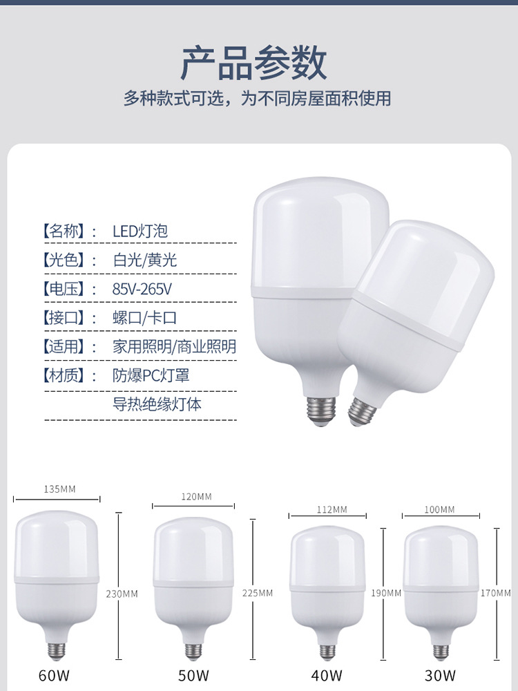 厂家批发led灯泡家用高富帅e27螺口节能灯超亮照明 led三防球泡灯 pic 5