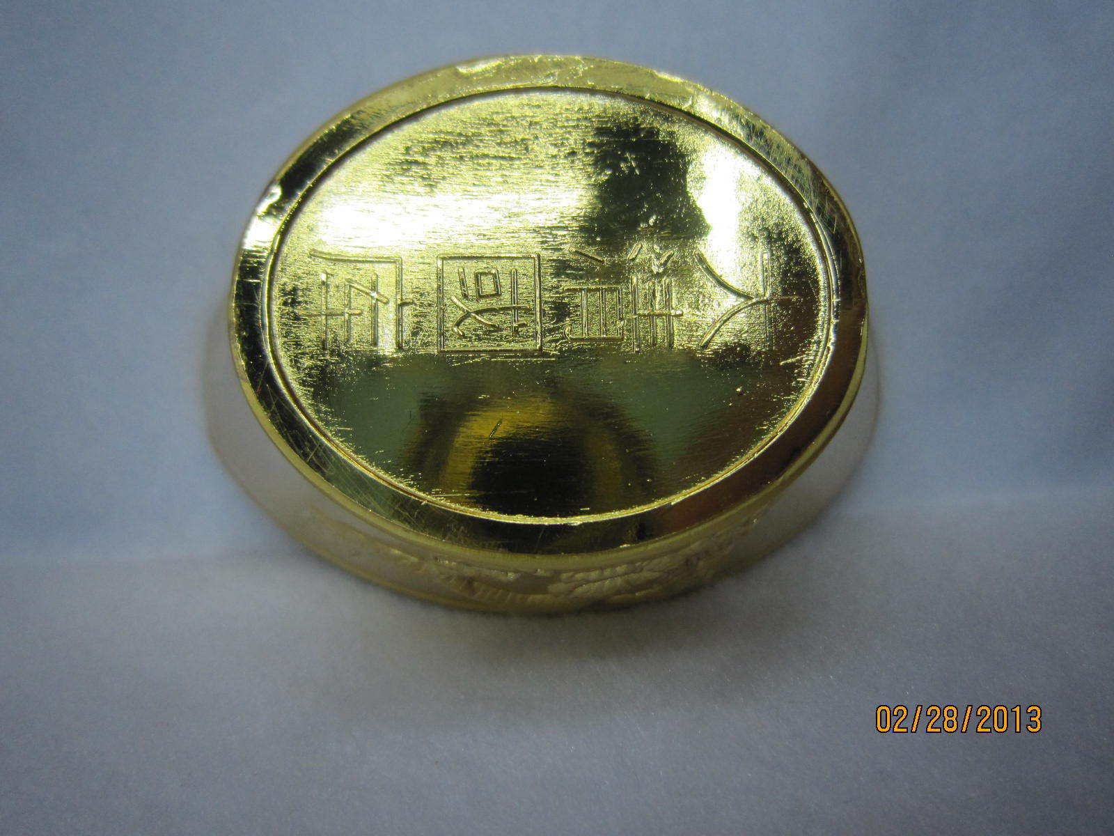 Gold ingot ornaments pic 8